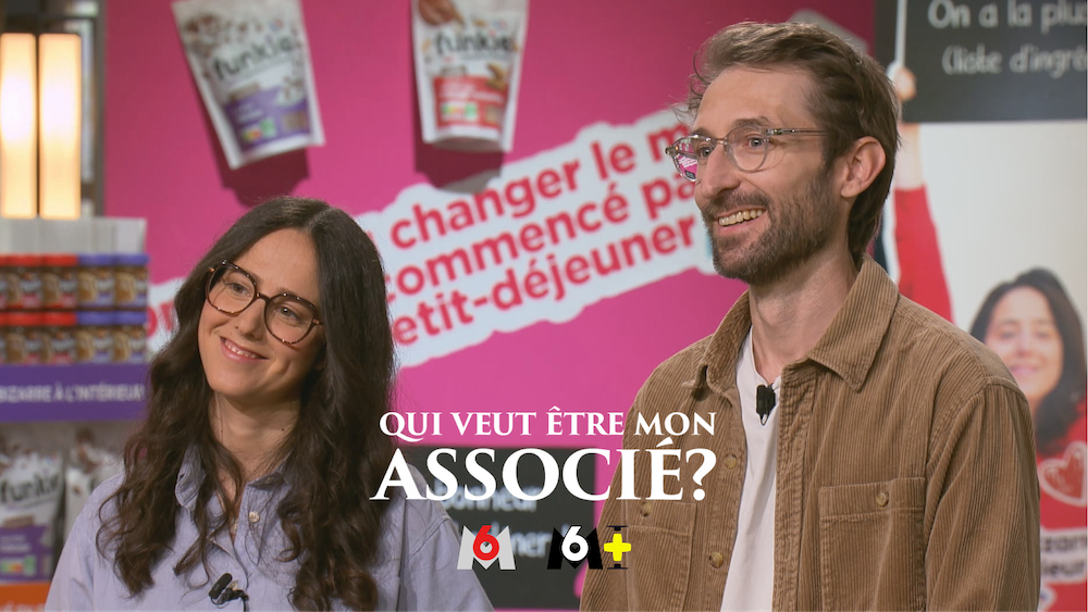 Camille et Adrien sont les co-fondateurs de Funkie et passent dans l'émission QUI VEUT ÊTRE MON ASSOCIÉ sur M6 avec Patrick Bruel. Ils vont pitcher Funkie et leurs produits : des incontournables du petit-déjeuner en version plus saine.