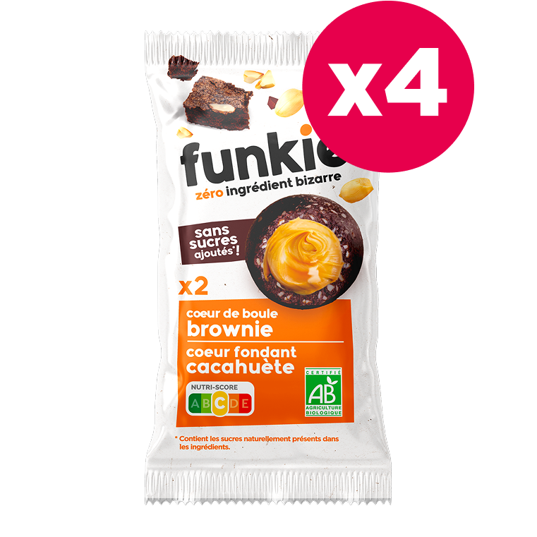 LOT Cœur de boule • Brownie Cacahuète