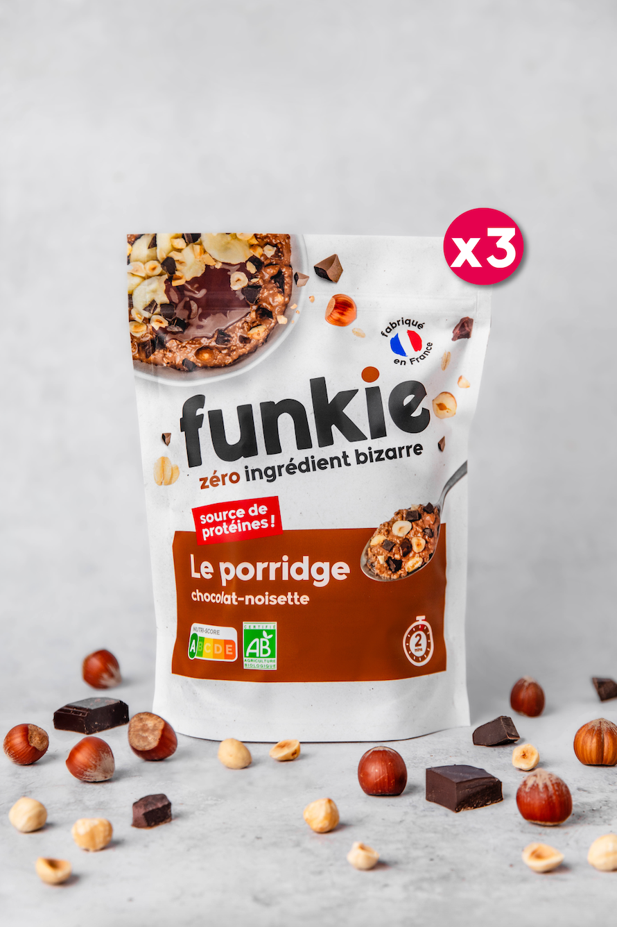 LOT porridges • chocolat-noisette x3