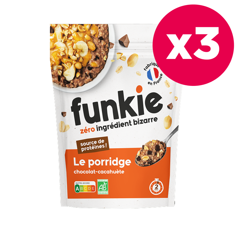 LOT porridges chocolat-cacahuète