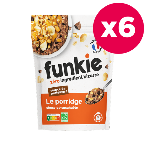 LOT porridges chocolat-cacahuète