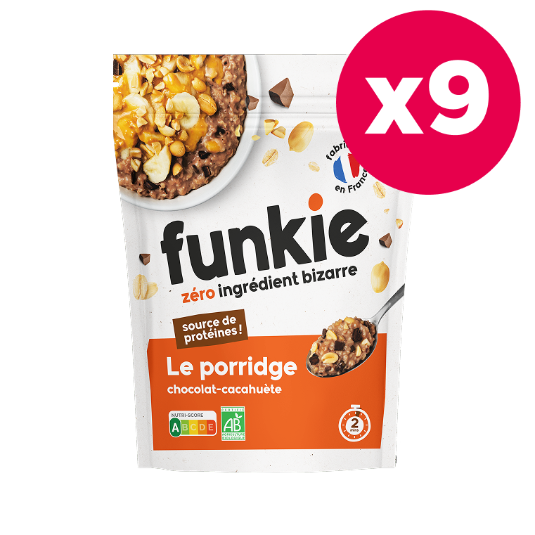 LOT porridges chocolat-cacahuète