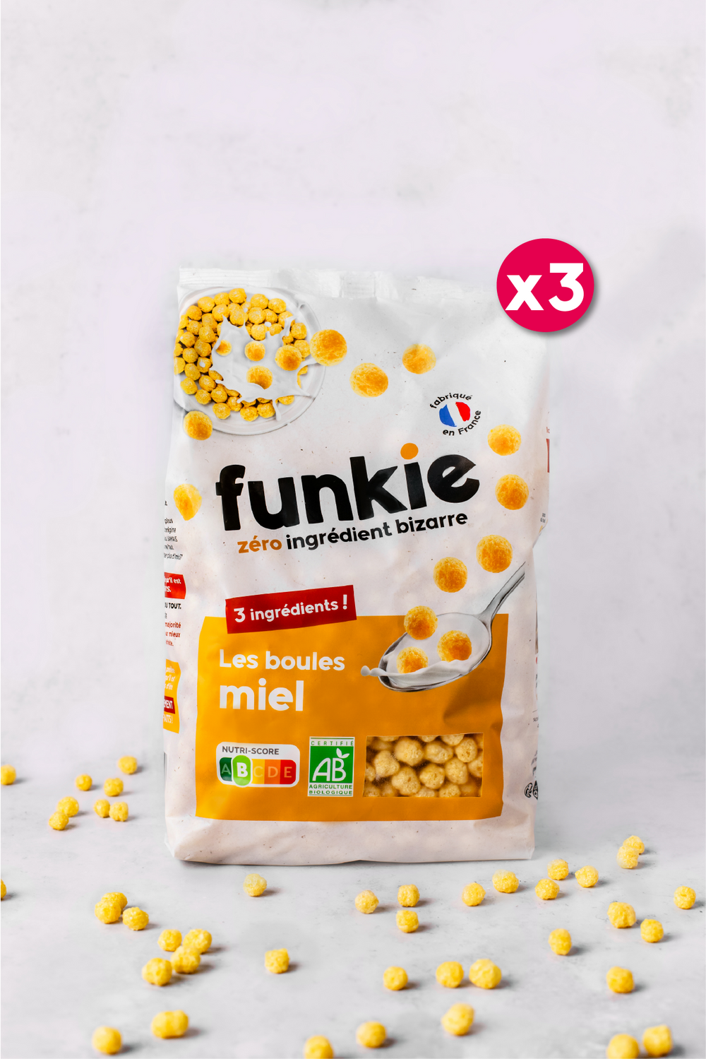 LOT Les boules miel x3