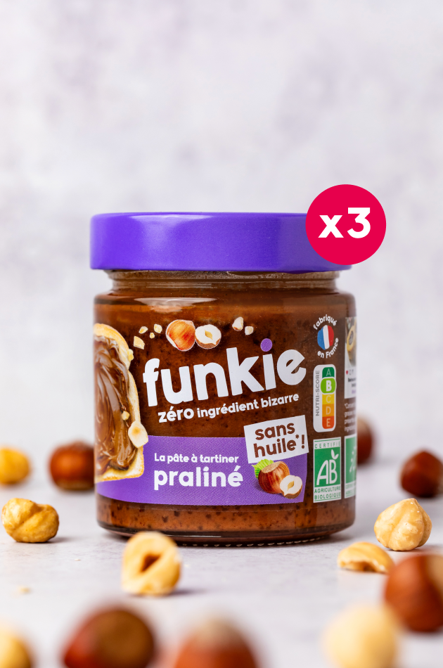 LOT pâtes à tartiner onctueuses praliné x3